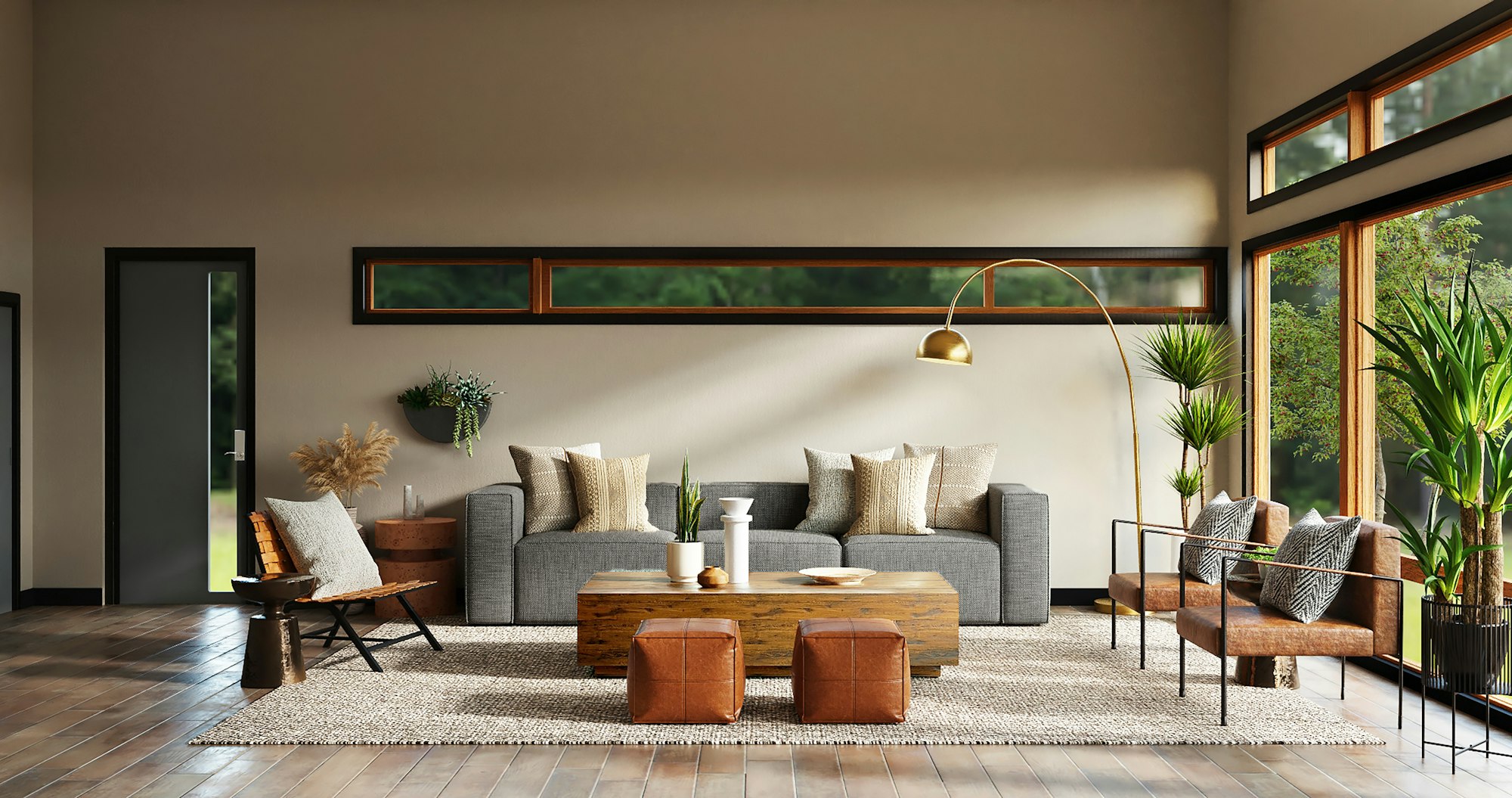 A calm, freshly decorated living room